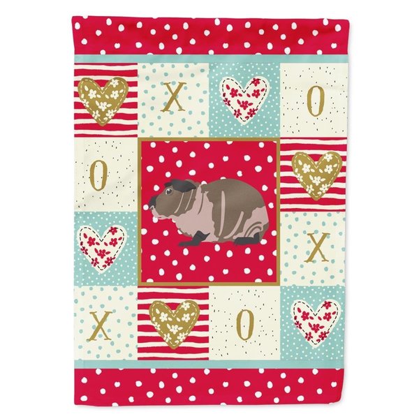 Carolines Treasures Skinny Guinea Pig Love Garden Flag CK5435GF